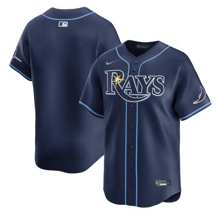 Men%27s Tampa Bay Rays Blank Navy Away Limited Stitched Baseball Jersey Dzhi->texas rangers->MLB Jersey